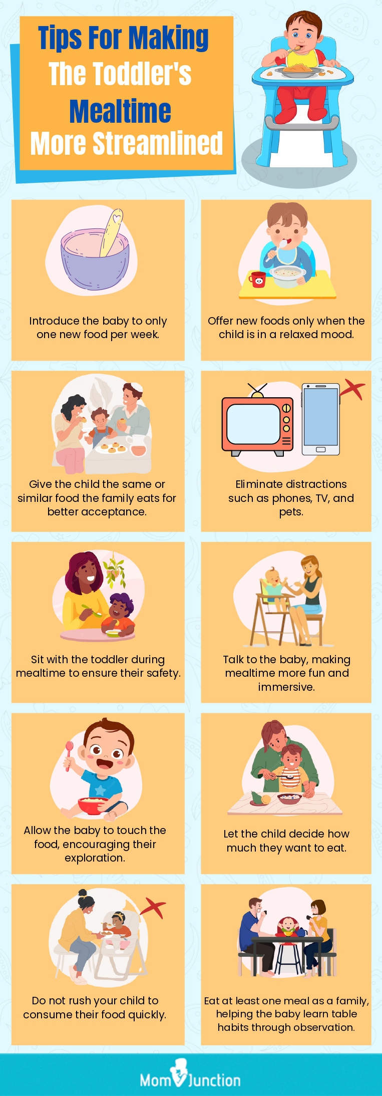 Tips For Making The Toddlers Mealtime More Streamlined (infographic)
