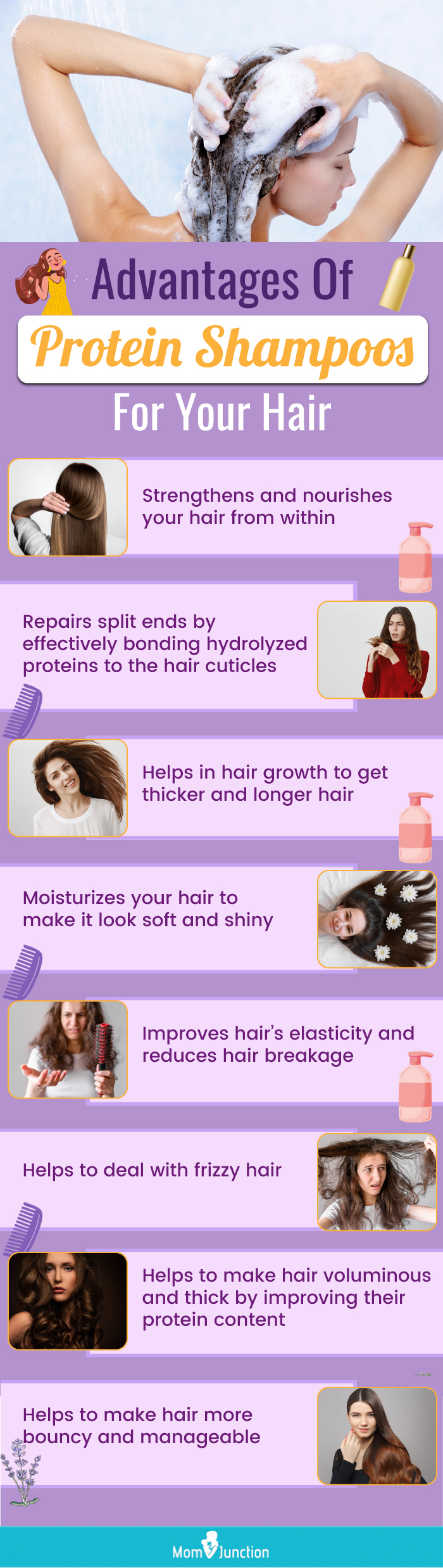 Advantages Of Protein Shampoos For Your Hair (infographic)