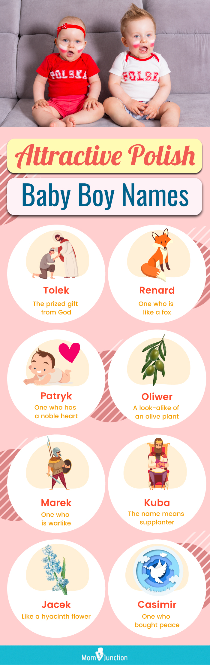 attractive polish baby boy names (infographic)