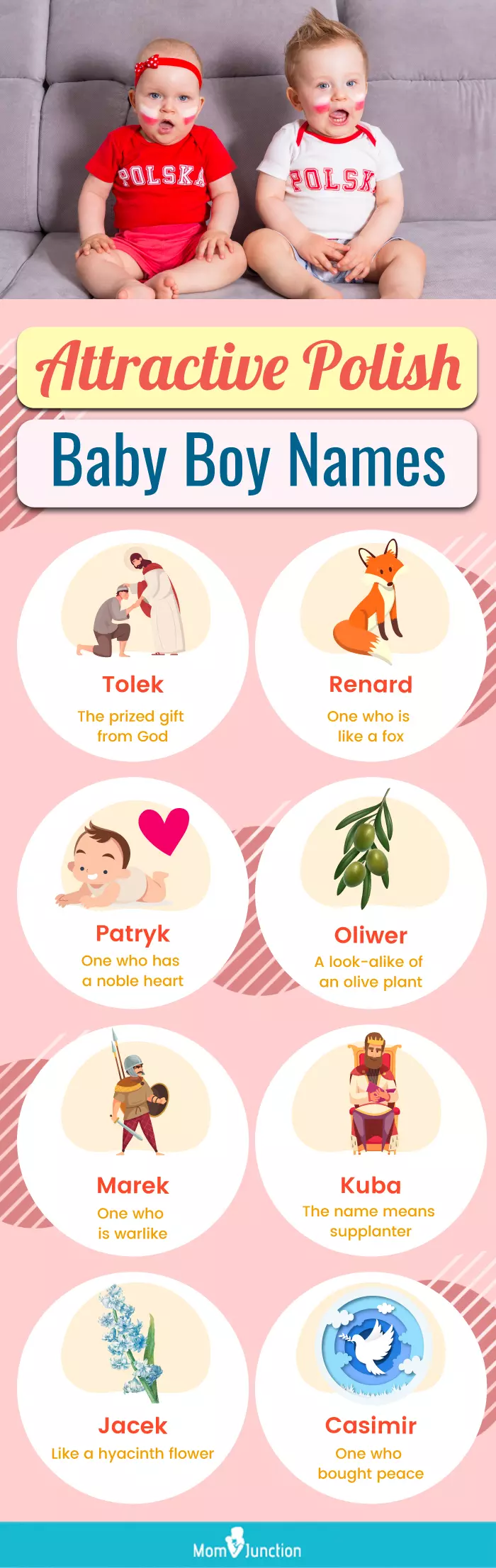 attractive polish baby boy names (infographic)