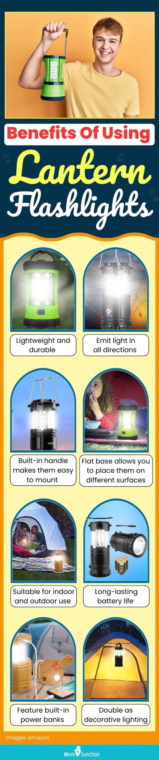 Benefits Of Using Lantern Flashlights (infographic)