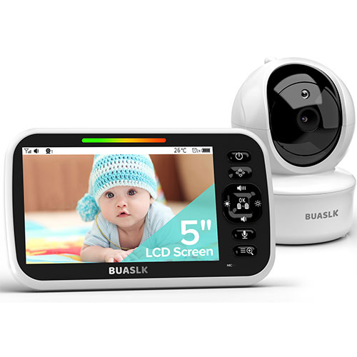Buaslk Baby Monitor With Camera And Audio