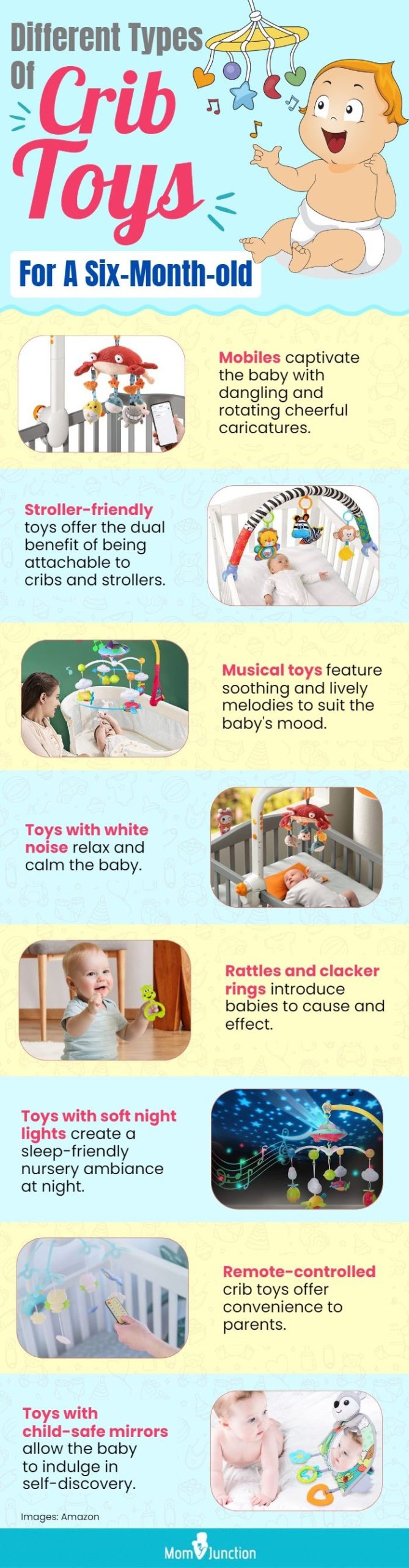 Different Types Of Crib Toys For A Six-Month-old (infographic)