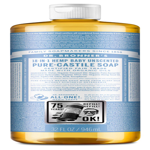 Dr. Bronner’s Pure-Castile Liquid Soap – Baby Unscented
