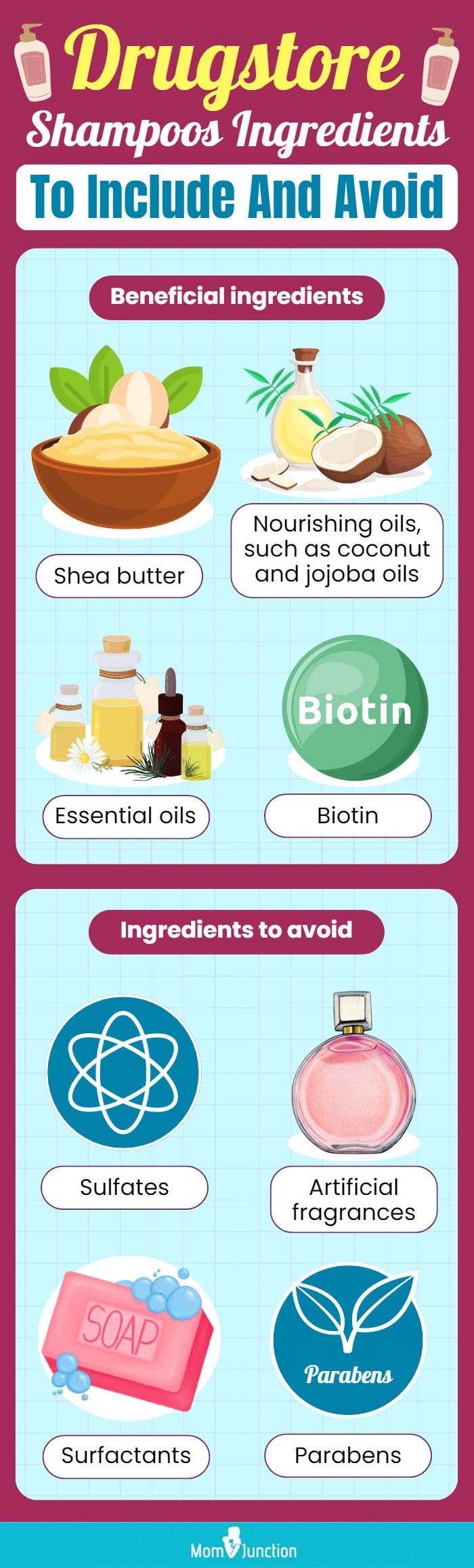 Drugstore Shampoos Ingredients To Include And Avoid (infographic)