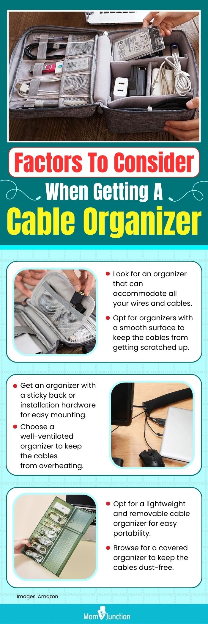 Cable Organizer Management Set, Desktop Cable Management, Computer Line  Sorting And Storage Sleeve, Zipper Cable Protective Cover