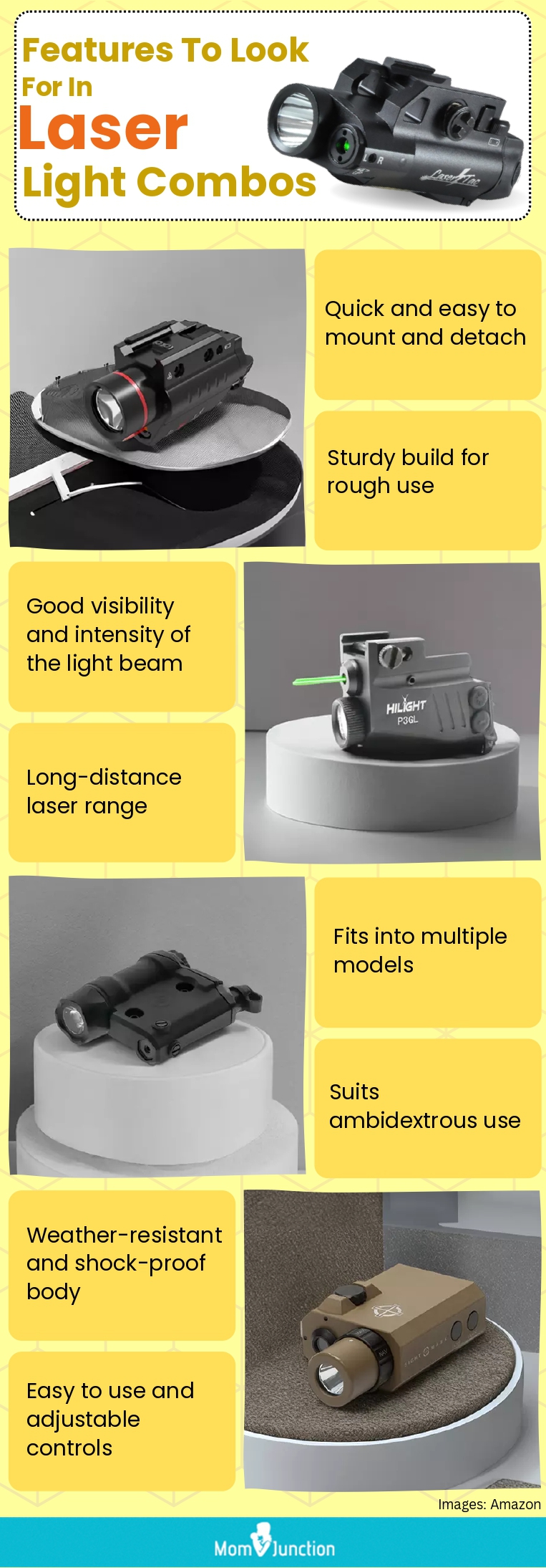 Features To Look For In Laser Light Combos (infographic)