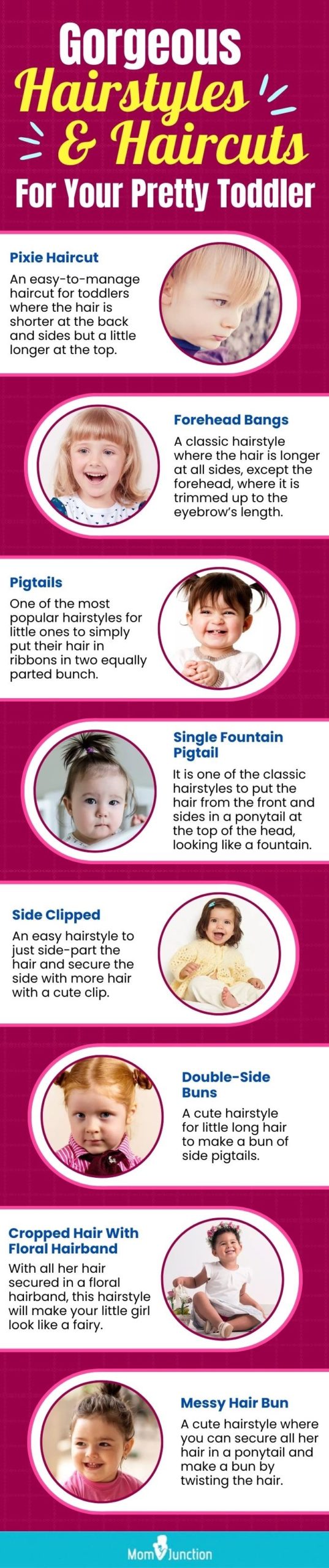 gorgeous hairstyles and haircuts for your pretty toddler (infographic)