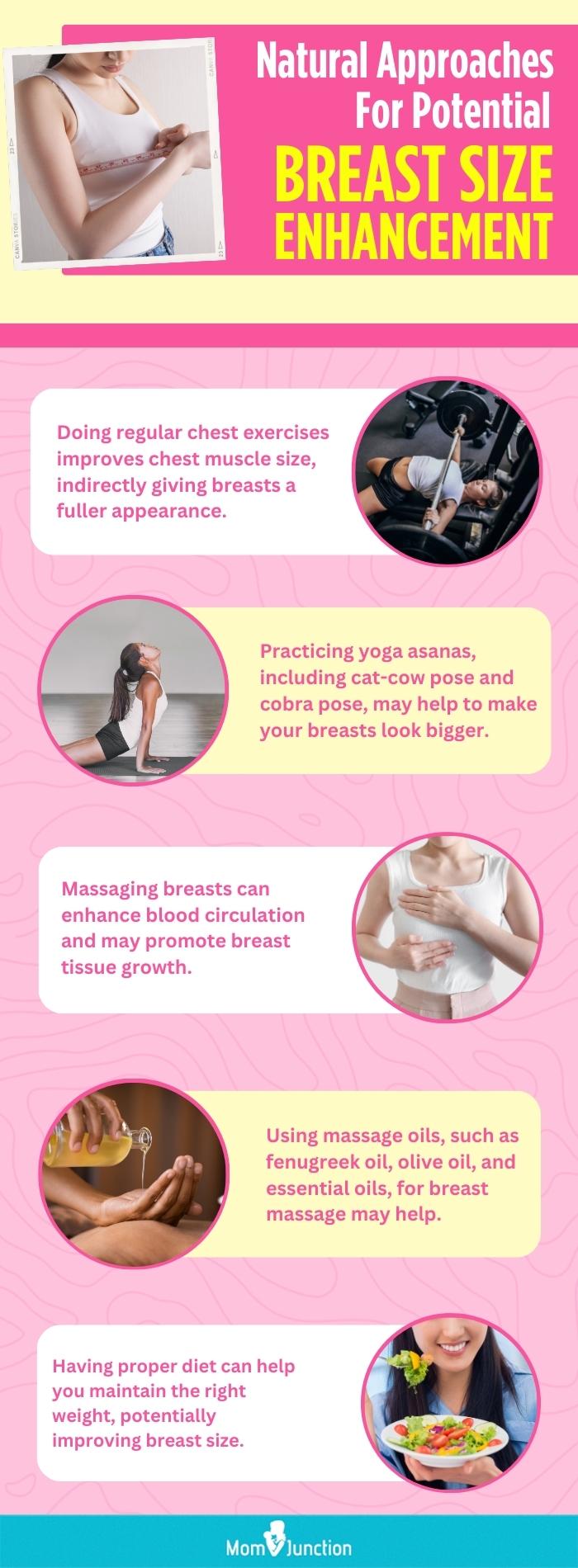 Natural Approaches For Potential Breast Size Enhancement (infographic)