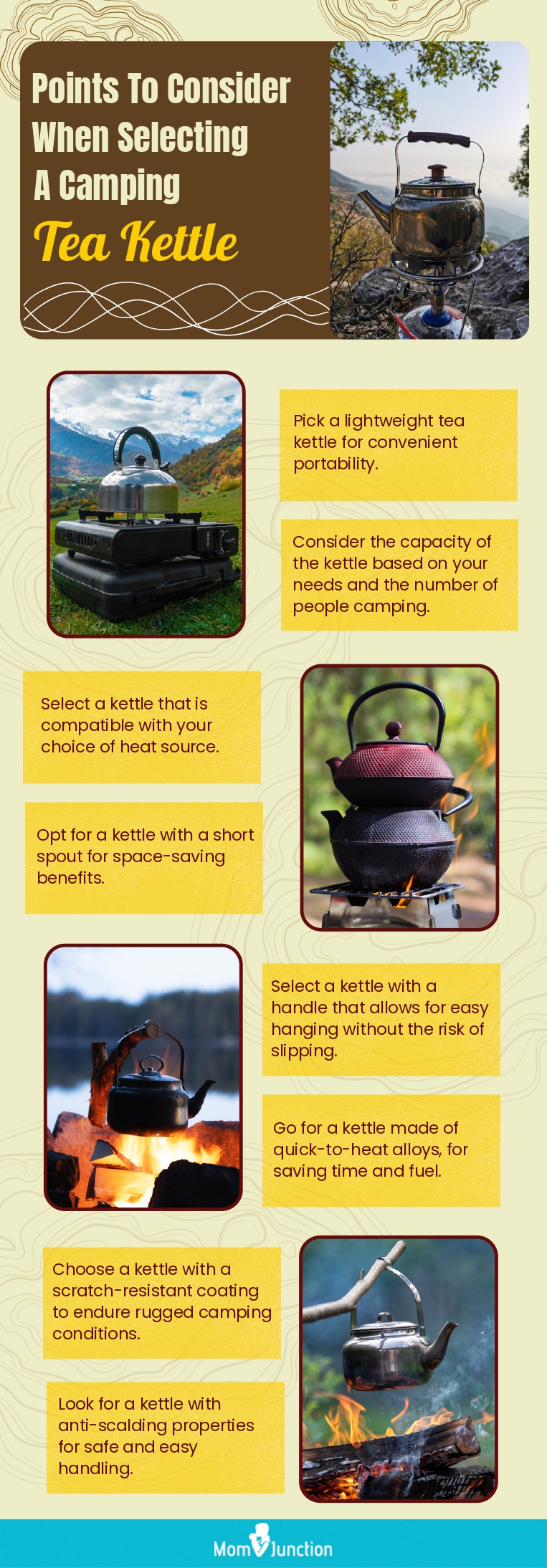 Points To Consider When Selecting The Right Camping Tea Kettle (infographic)