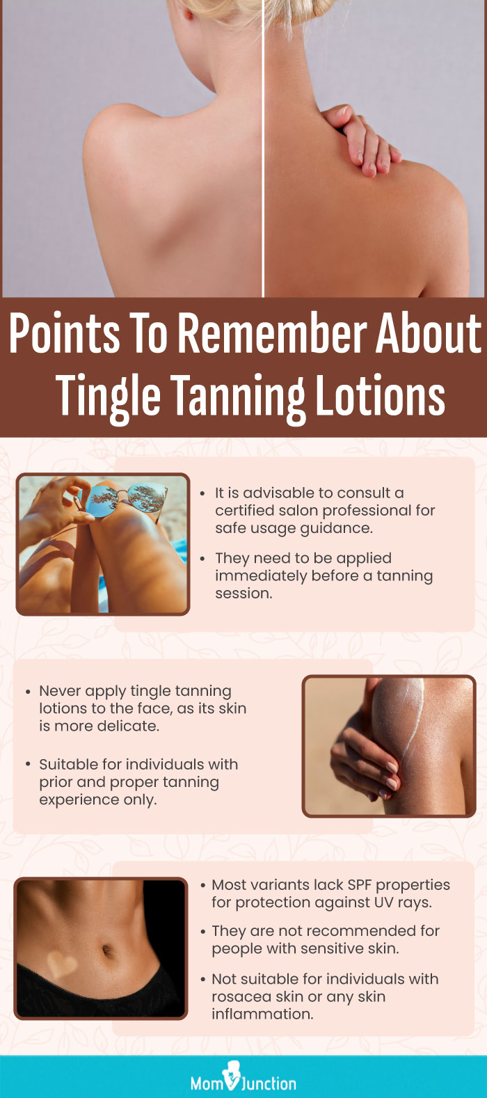 Points To Remember About Tingle Tanning Lotions (infographic)