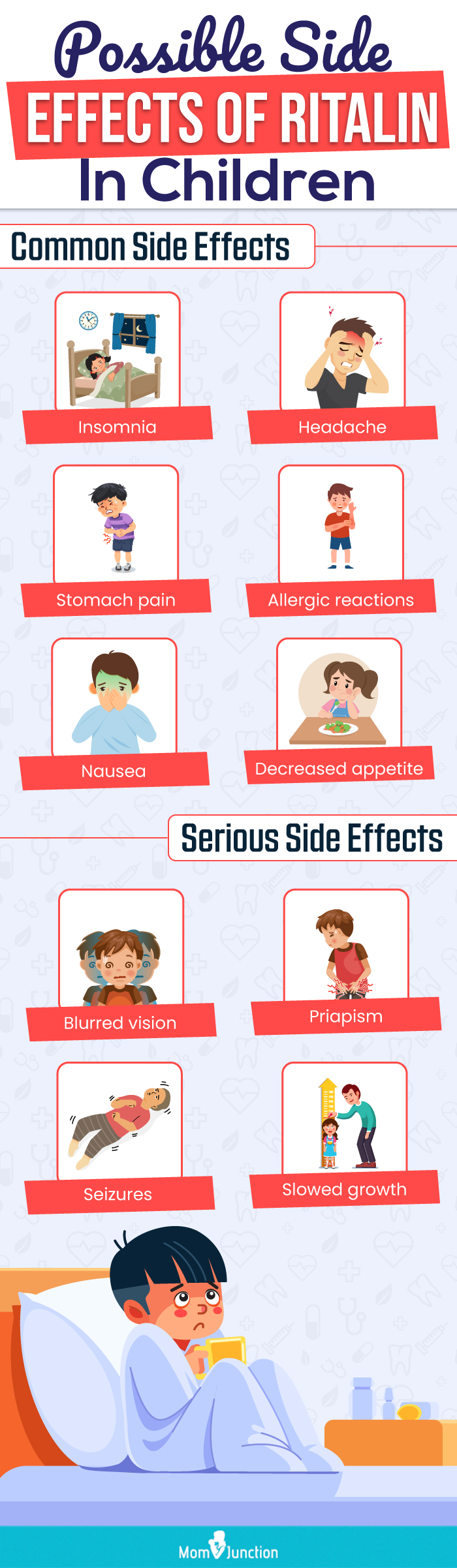 possible side effects of ritalin in children (infographic)