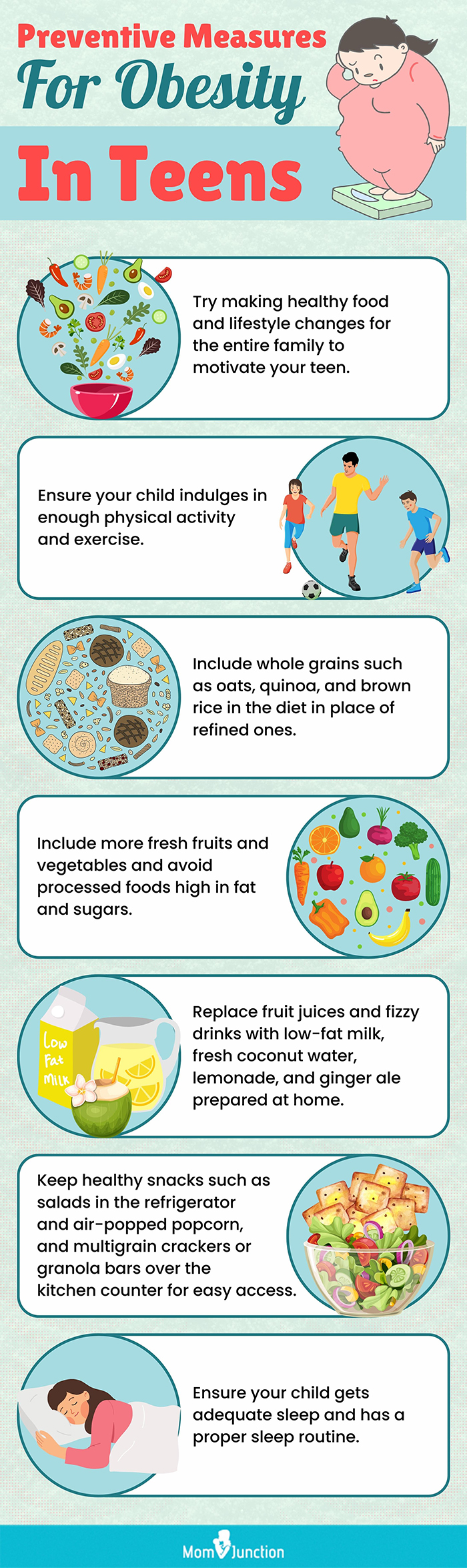 preventive measures for obesity in teens (infographic)