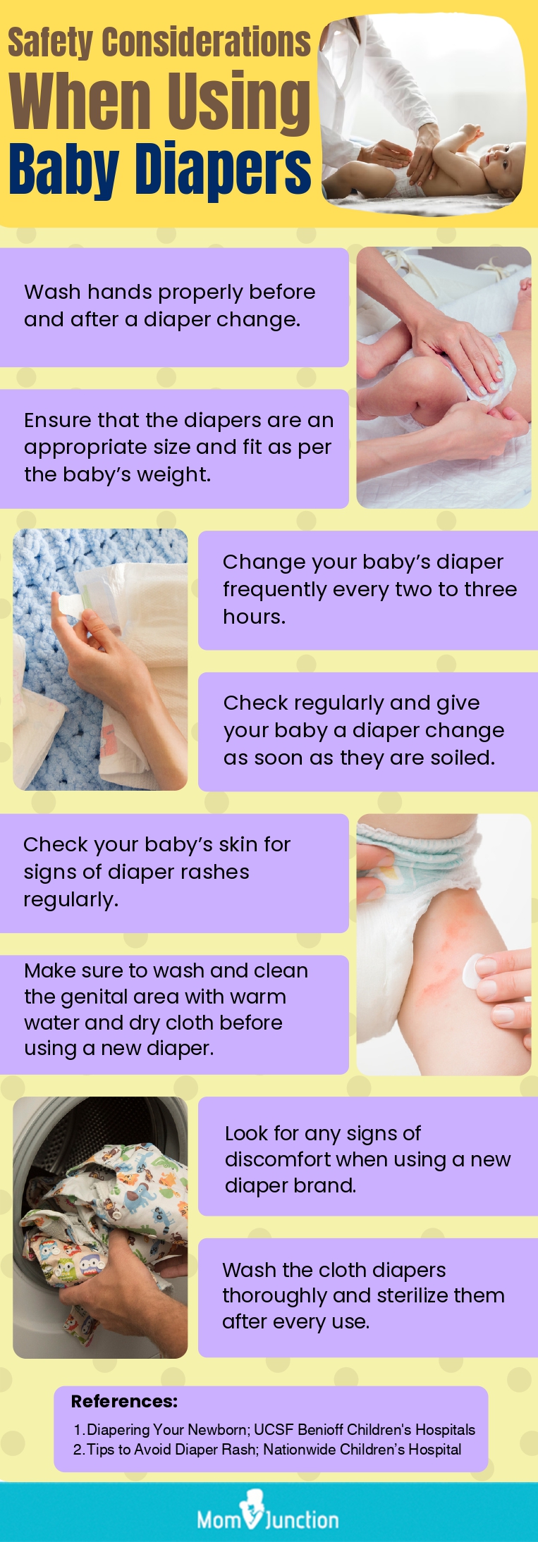 Safety Considerations When Using Baby Diapers (infographic)