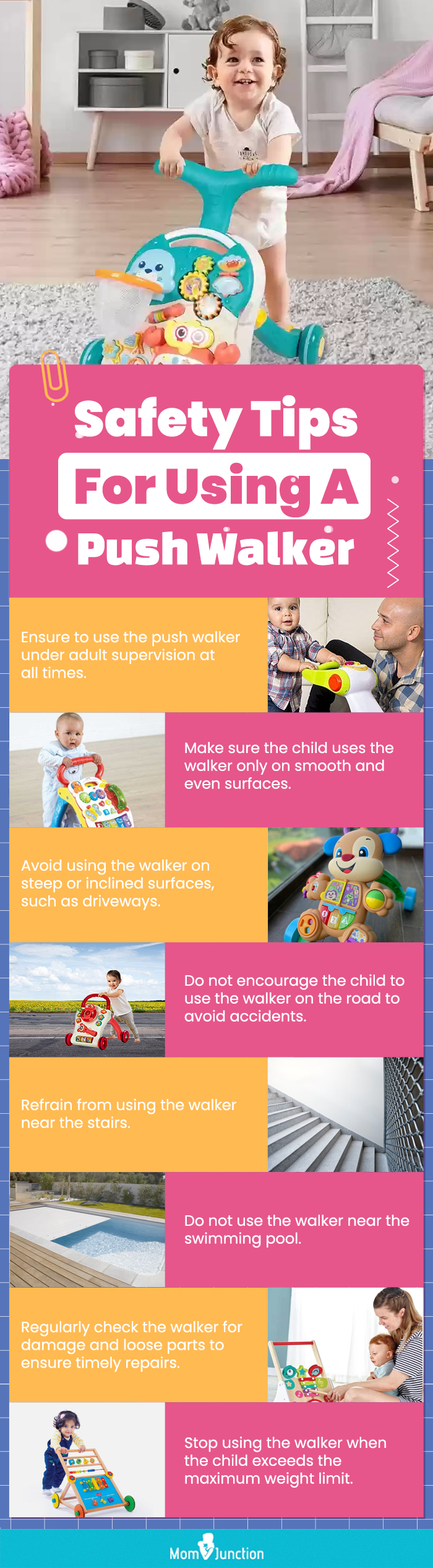 Safety Tips For Using A Push Walker (infographic)