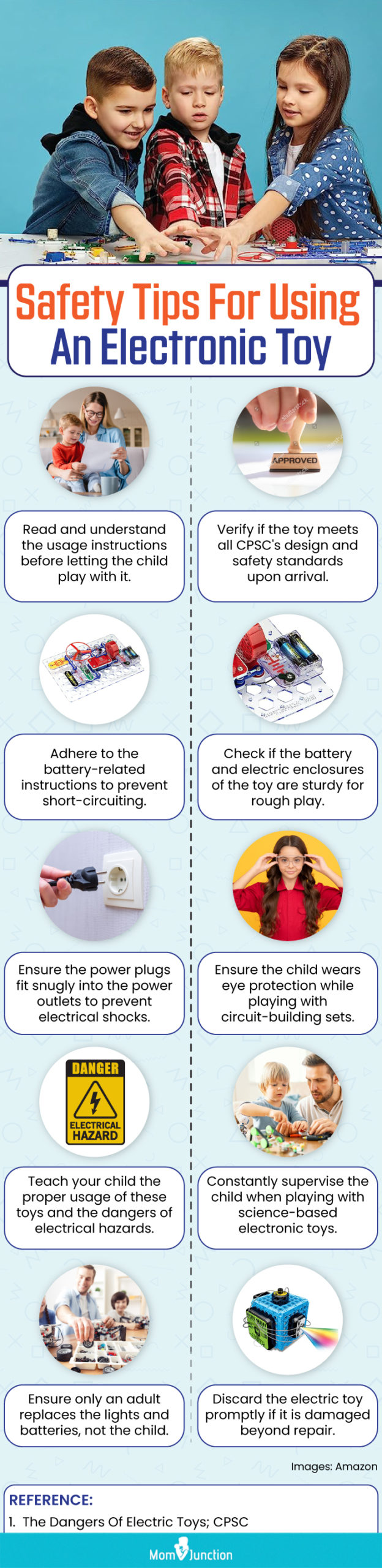 Safety Tips For Using An Electronic Toy (infographic)
