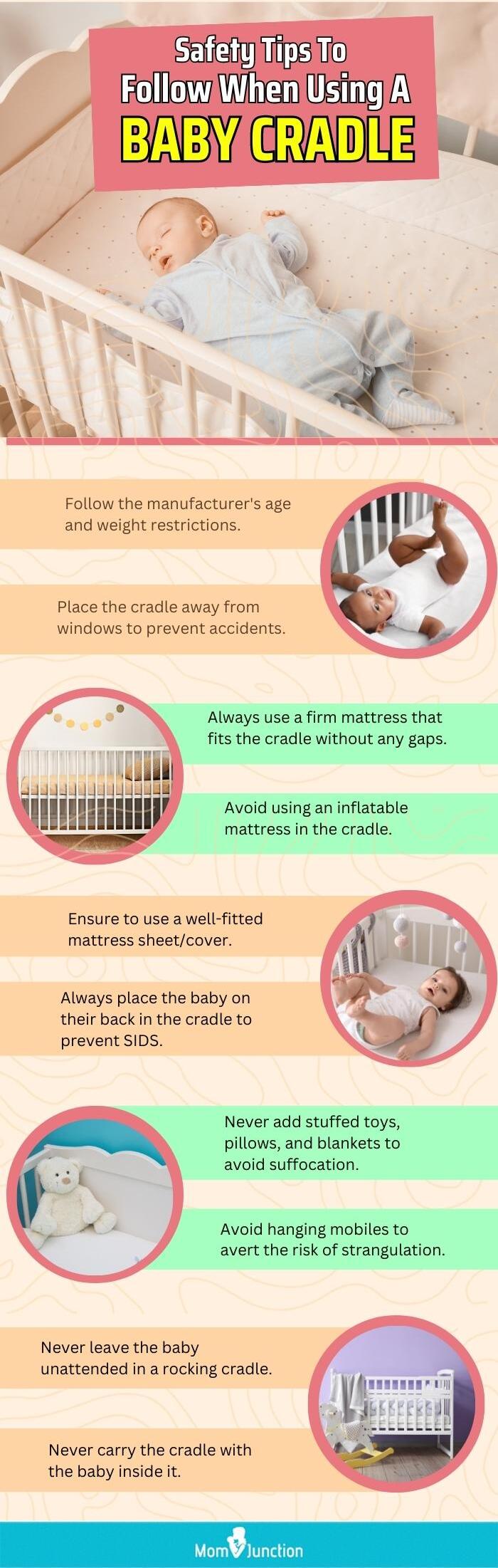 Safety Tips To Follow When Using A Baby Cradle (infographic)