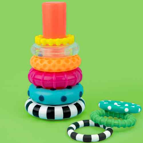 Sassy Stacks Of Circles Stacking Ring Toy