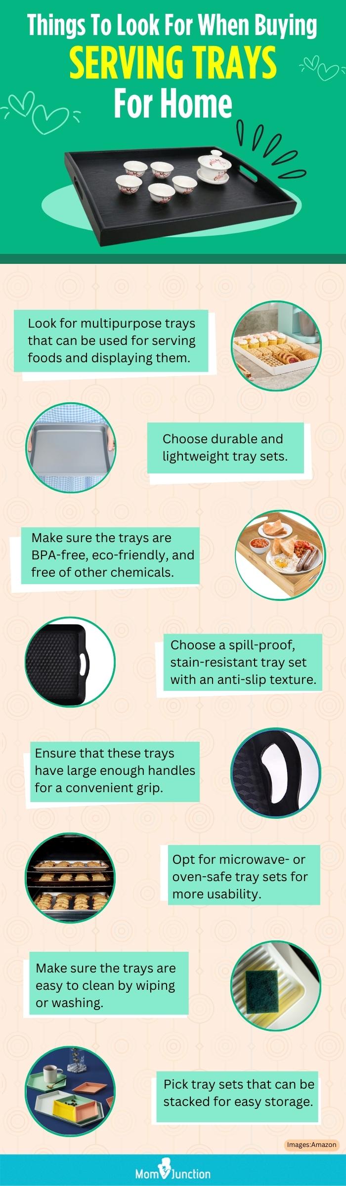 Things To Look For When Buying Serving Trays For Home (infographic)