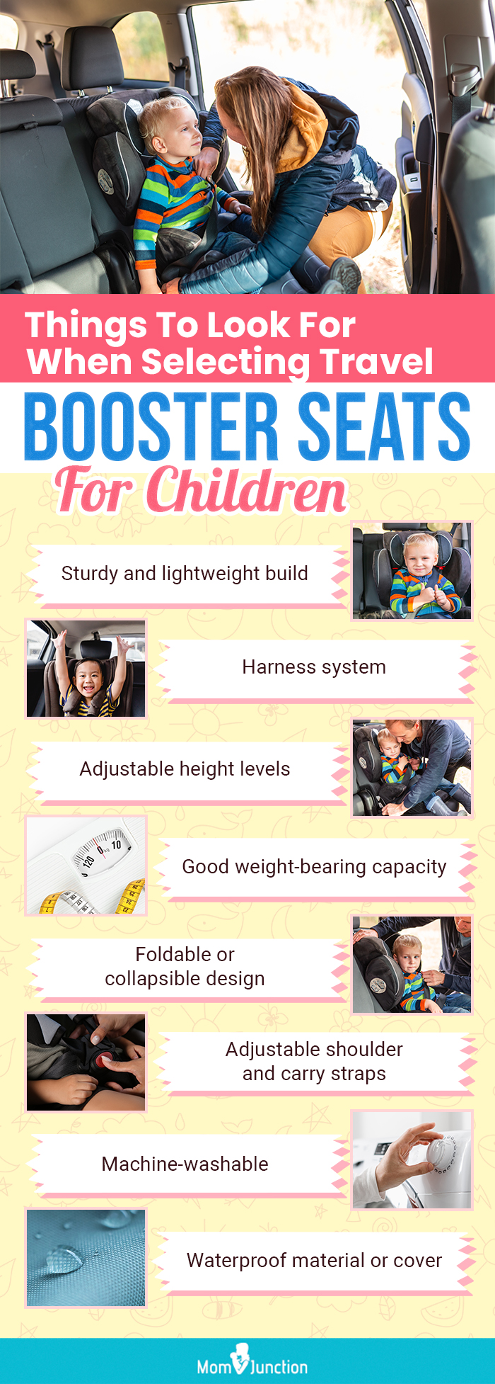 Things To Look For When Selecting A Travel Booster Seats For Children (infographic)