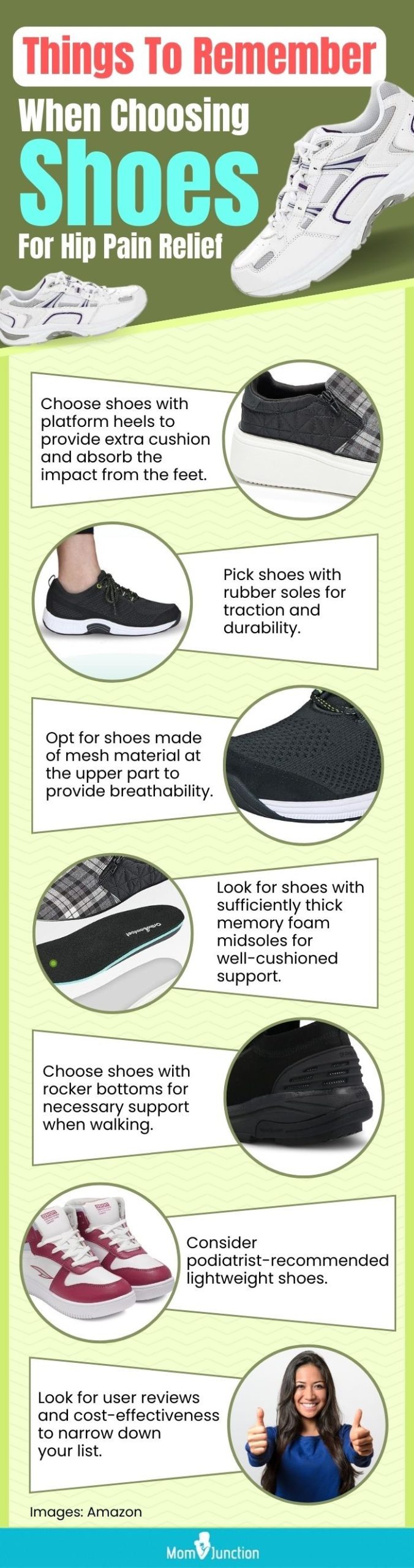 Things To Remember When Choosing Shoes For Hip Pain Relief (infographic)