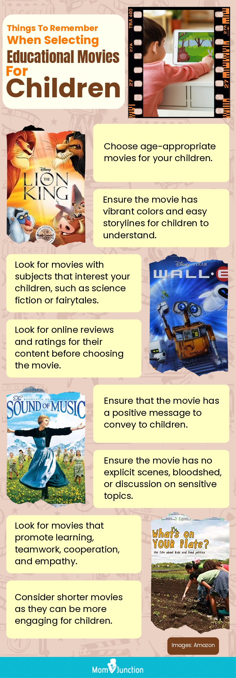 Things To Remember When Selecting Educational Movies For Children (infographic)