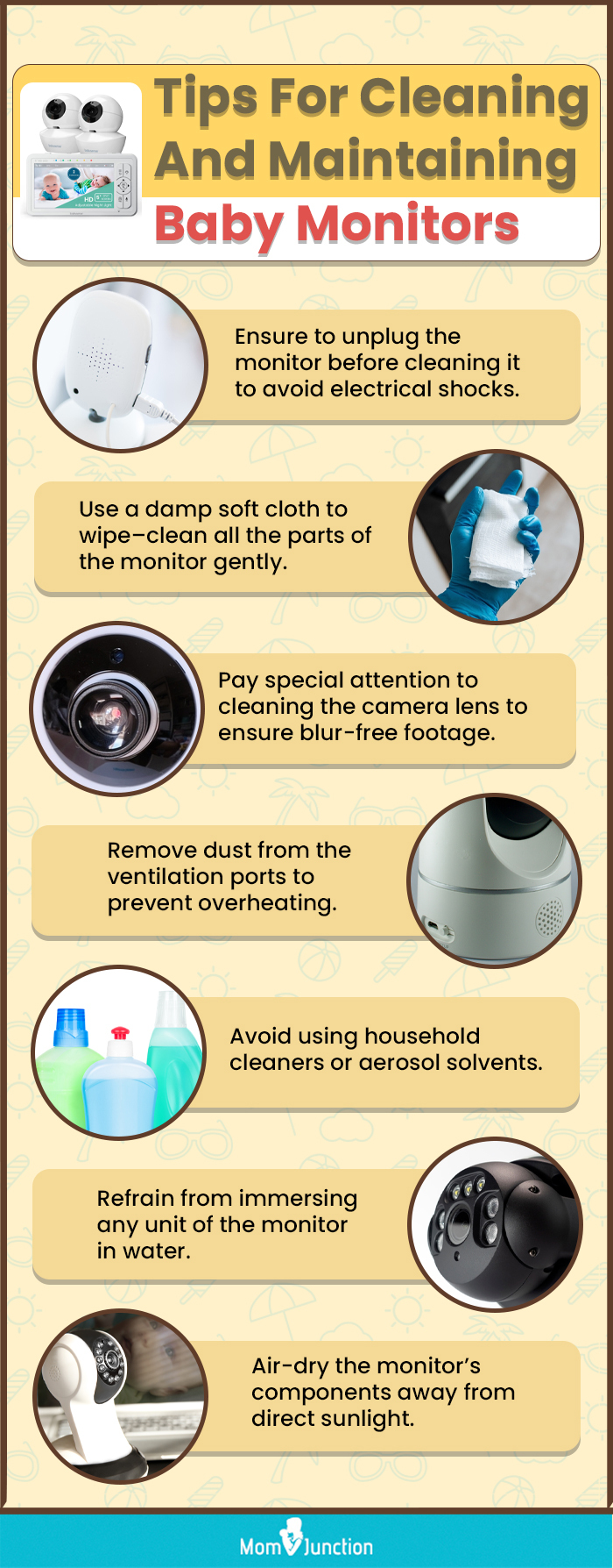 Tips For Cleaning And Maintaining Baby Monitors (infographic)