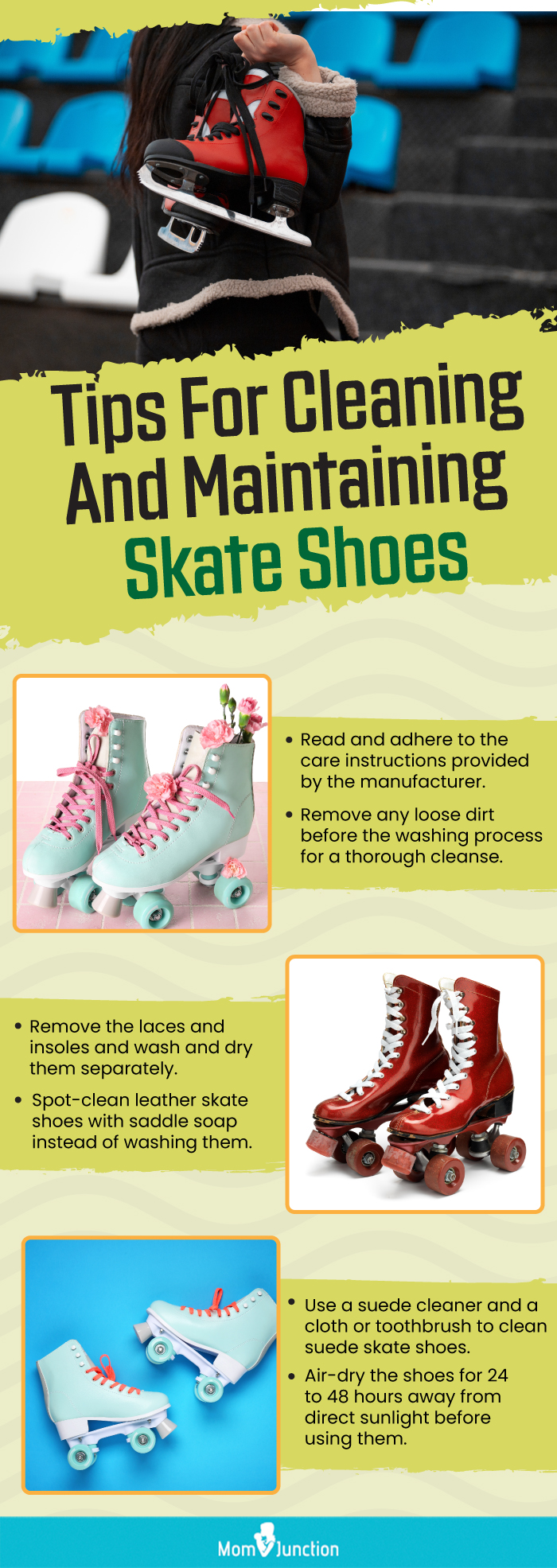 Tips For Cleaning And Maintaining Skate Shoes (infographic)