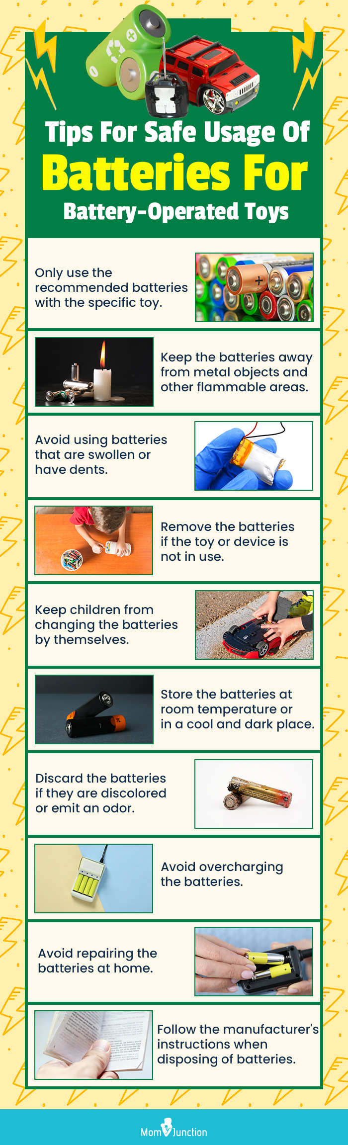 Tips For Safe Usage Of Batteries For Battery Operated Toys (infographic)