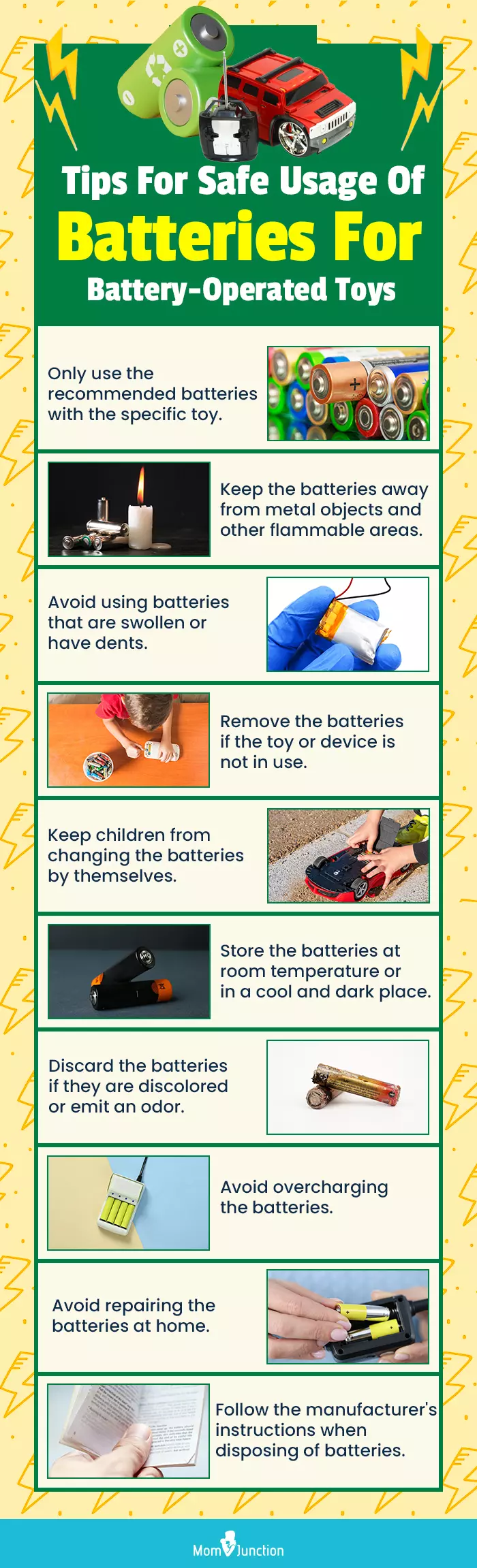 Tips For Safe Usage Of Batteries For Battery Operated Toys (infographic)