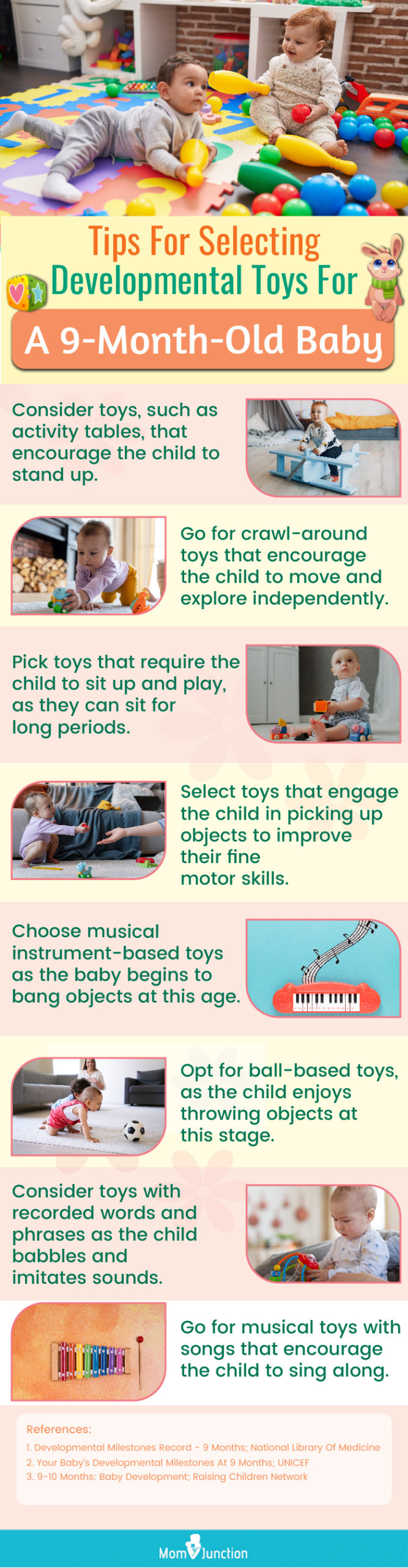 Tips For Selecting Developmental Toys For A 9-Month-Old Baby (infographic)