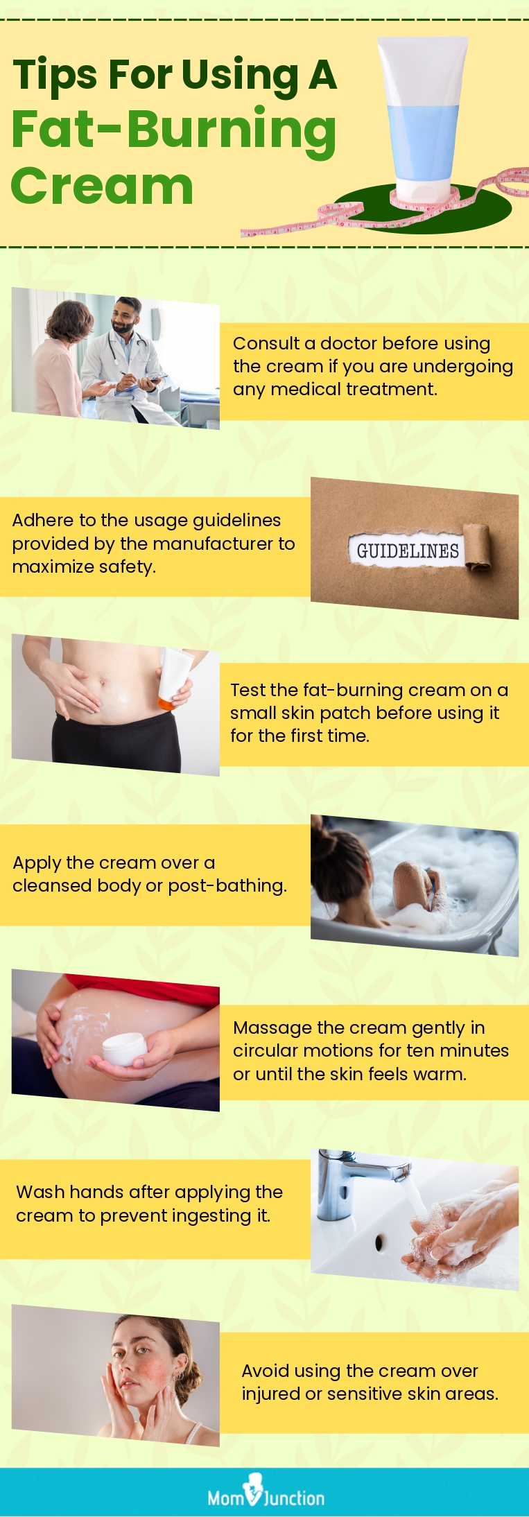 Tips For Using A Fat-Burning Cream (infographic)
