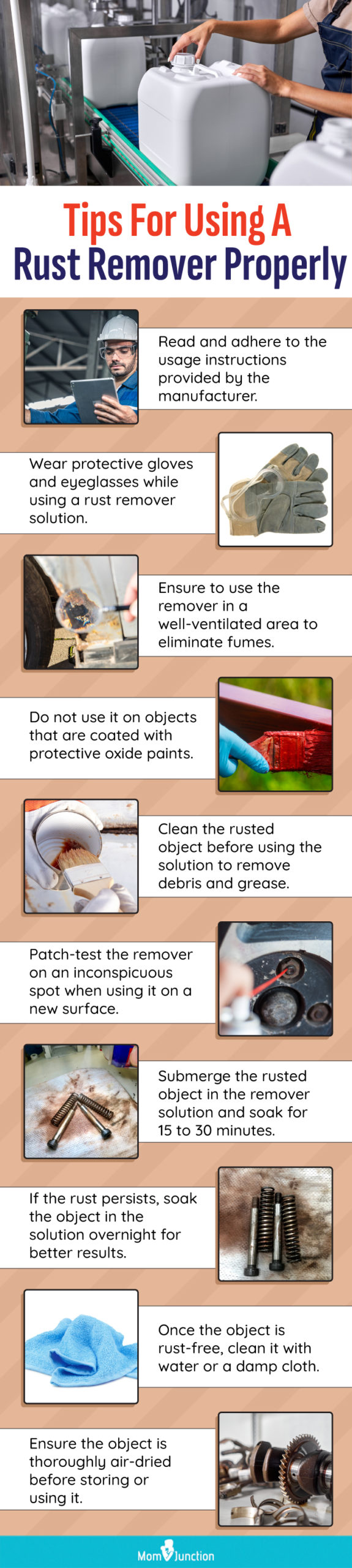 Tips For Using A Rust Remover Properly (infographic)