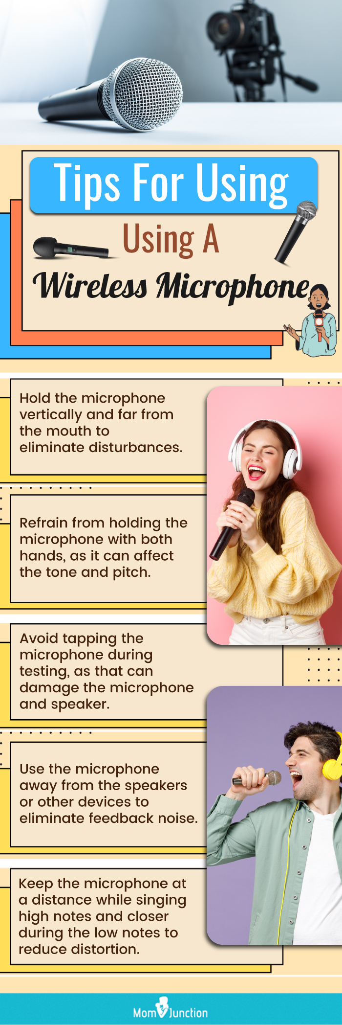 Tips For Using A Wireless Microphone (infographic)