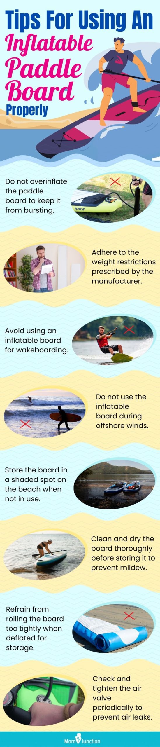 Tips For Using An Inflatable Paddle Board Properly (infographic)