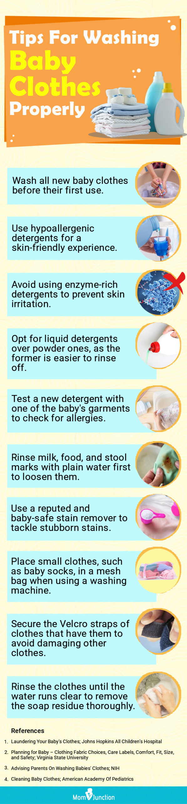 Tips For Washing Baby Clothes Properly (infographic)
