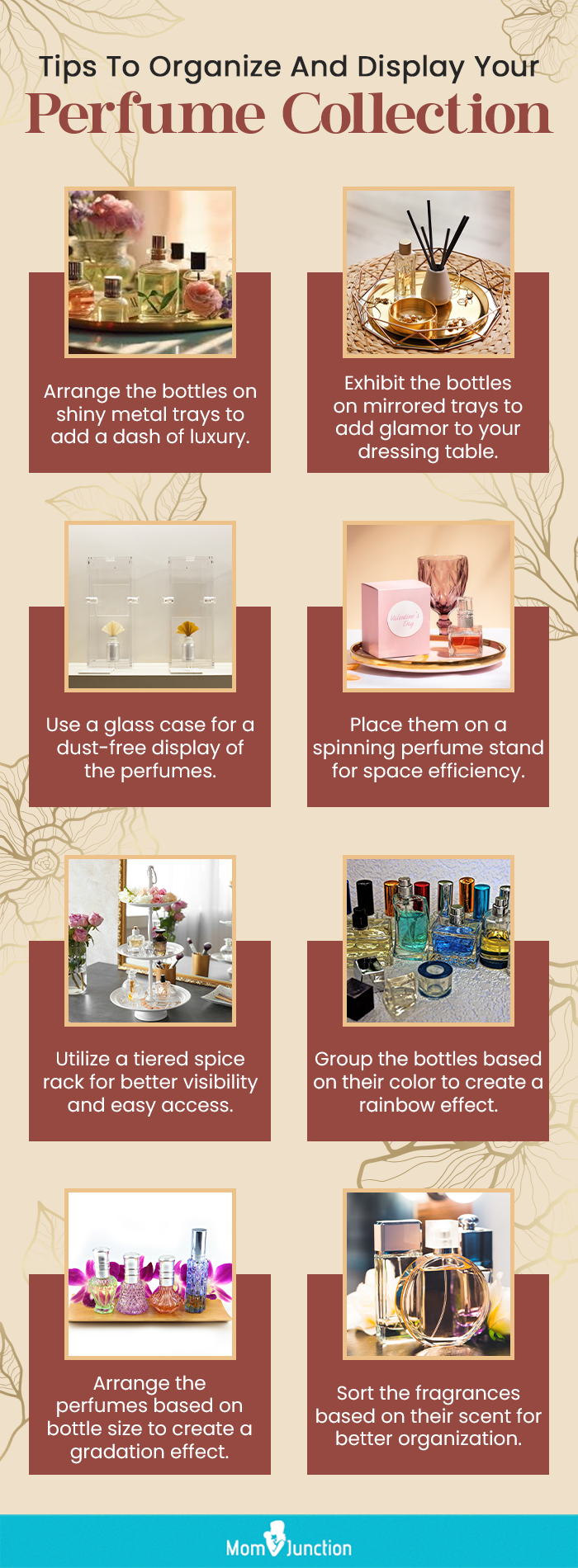 Tips To Organize And Display Your Perfume Collection (infographic)