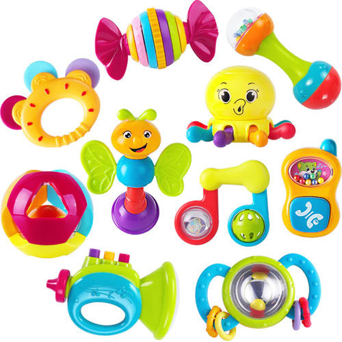 iPlay, iLearn 10pcs Baby Rattles Toys