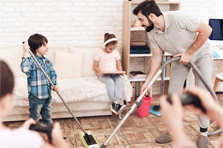 1. Vacuuming, Mopping, Dusting