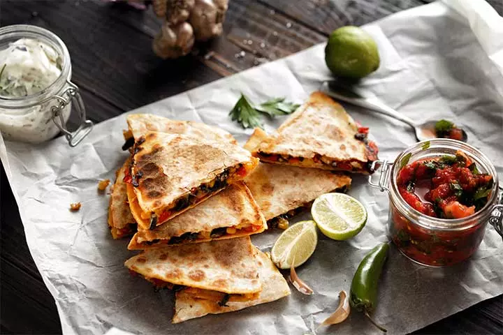 4. Ranch Veggie Quesadilla