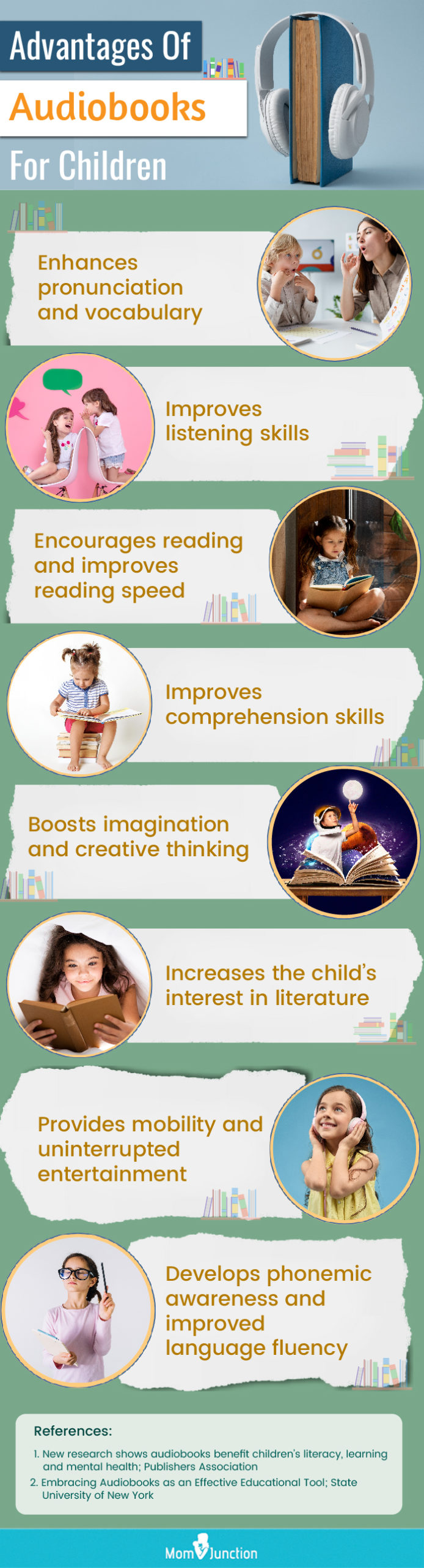 Advantages Of Audiobooks For Children (infographic)