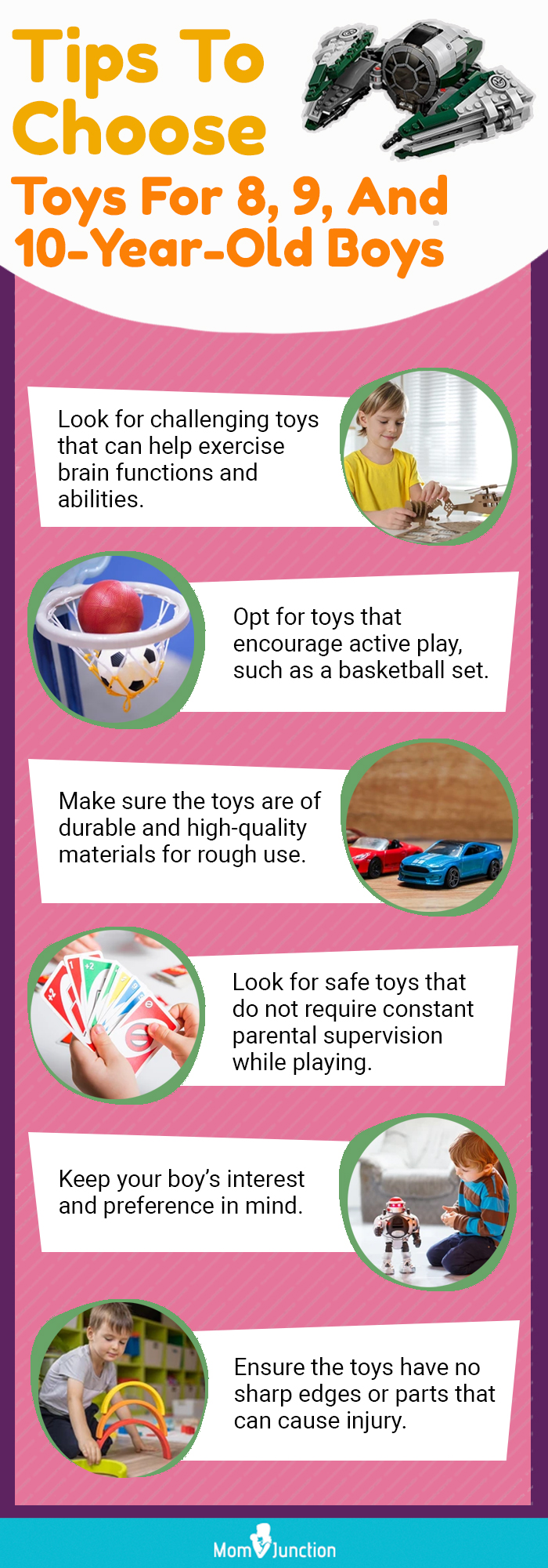Advice On Choosing Toys For 8, 9, And 10-Year-Old Boys (infographic)