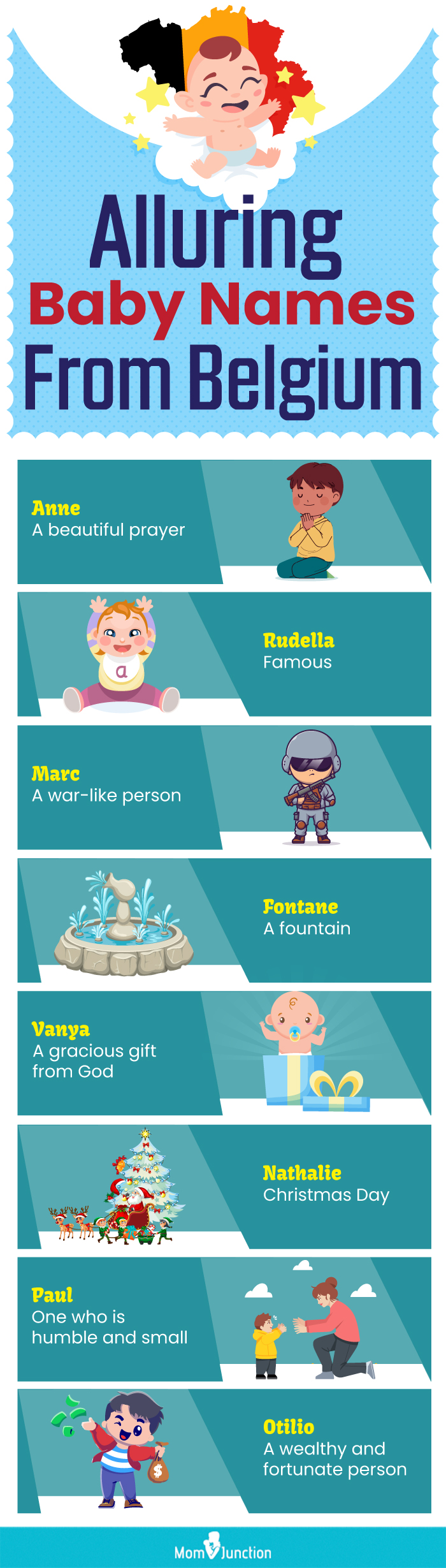 alluring baby names from belgium (infographic)