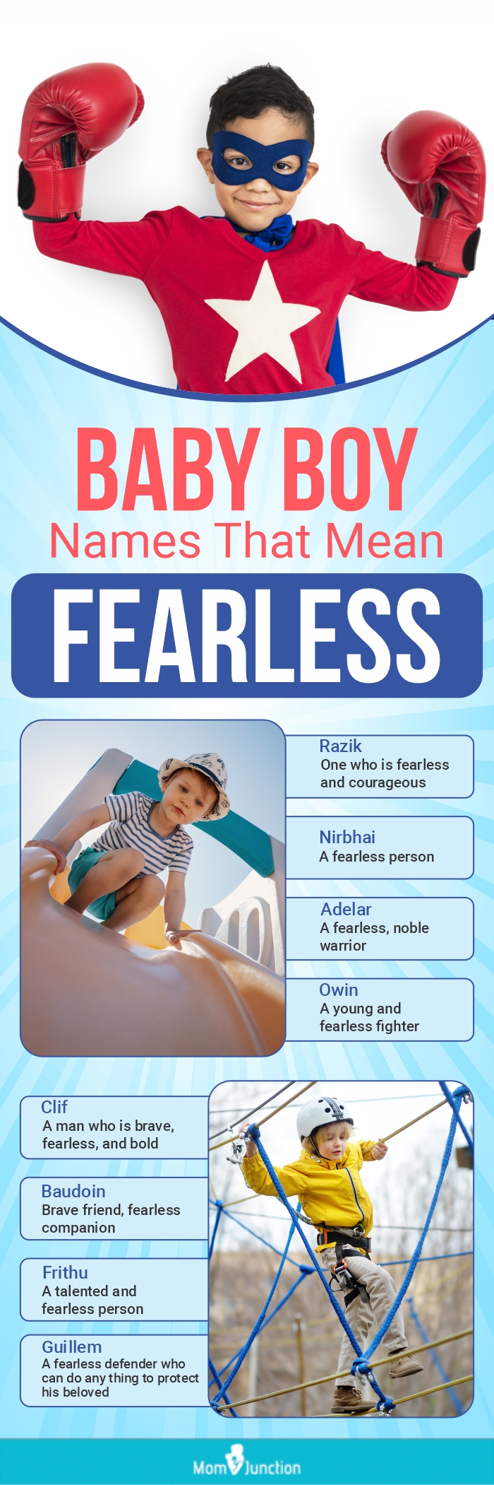 baby boy names that mean fearless (infographic)