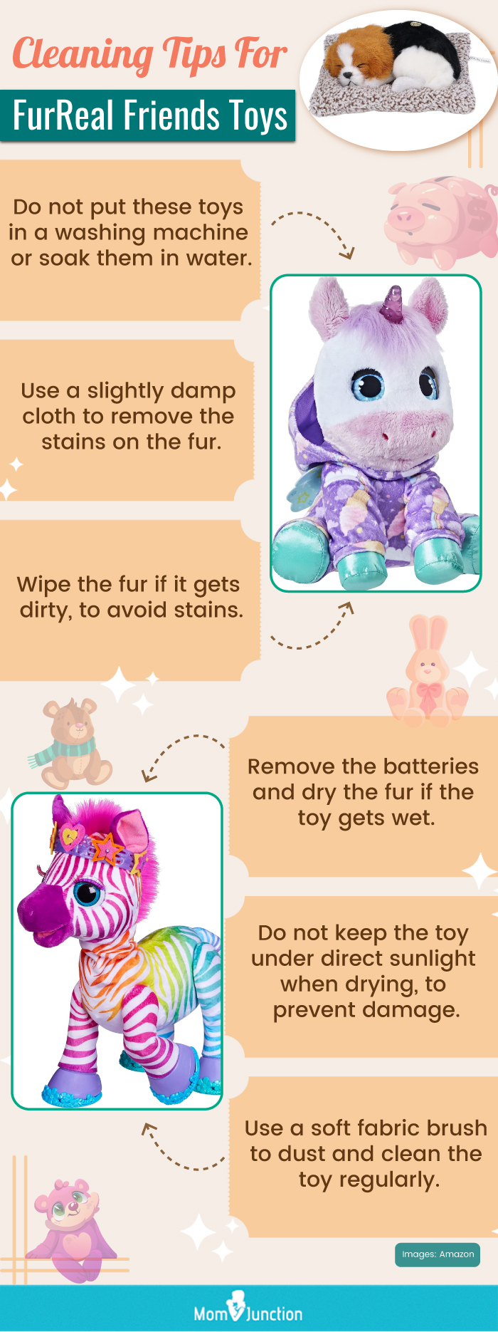 Cleaning Tips For FurReal Friends Toys (infographic)