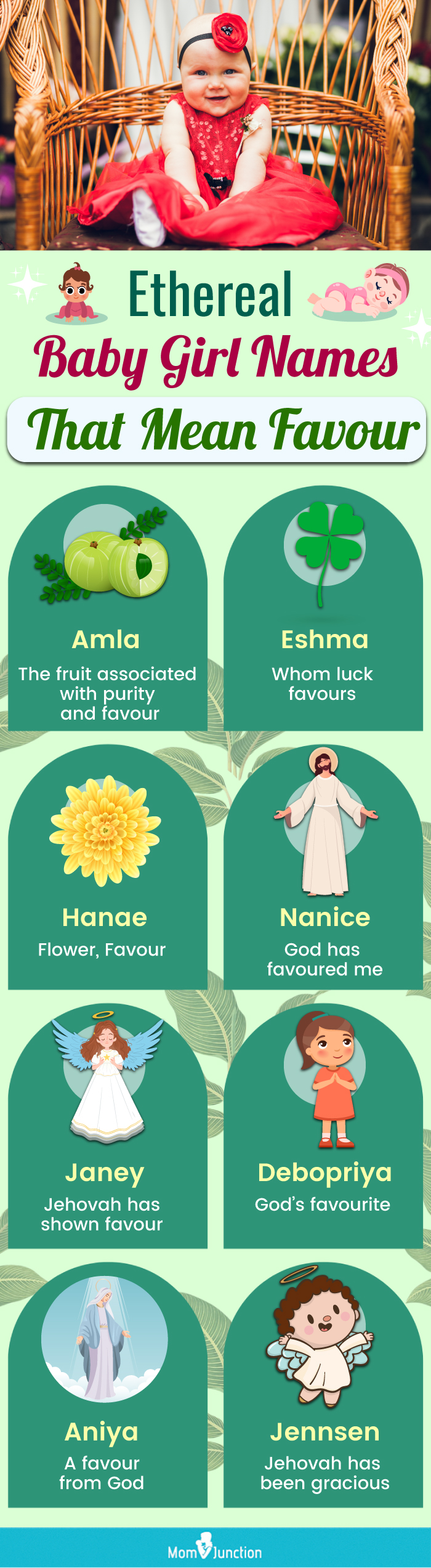 ethereal baby girl names that mean favour (infographic)