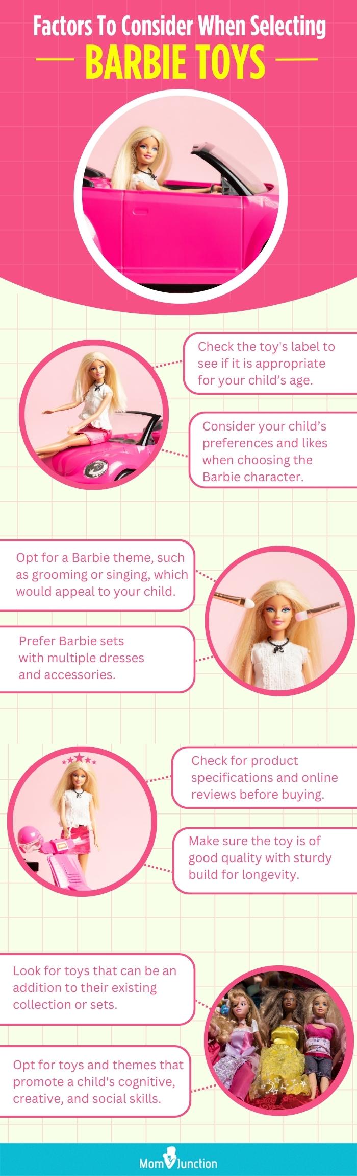 Factors To Consider When Selecting Barbie Toys (infographic)