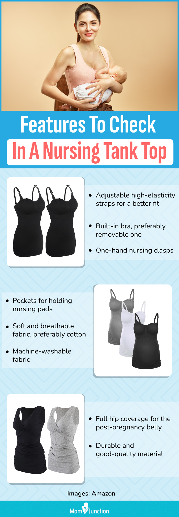 Features To Check In A Nursing Tank Top (infographic)