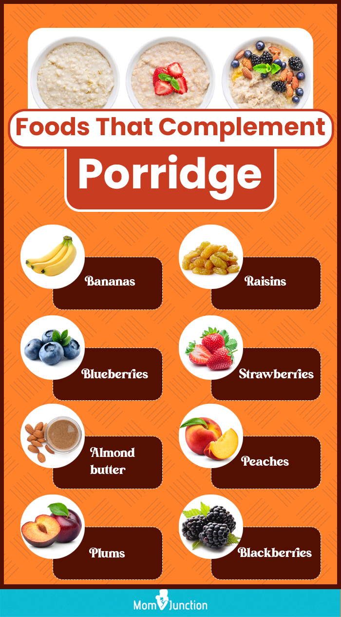 foods that complement porridge (infographic)