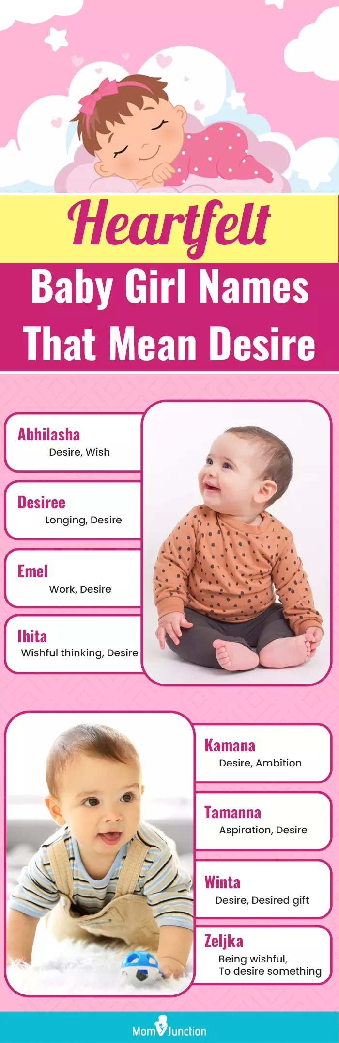 heartfelt baby girl names that mean desire (infographic)